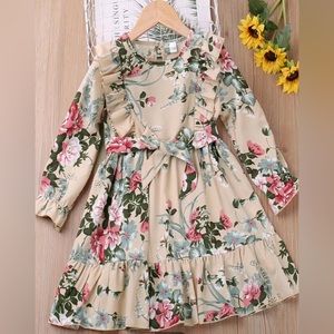 Long sleeve floral dress
